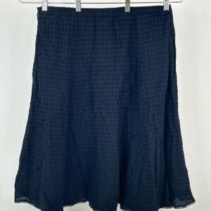 EILEEN FISHER WOMEN SIZE L NAVY FULL SKIRT NWT